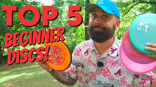 MY TOP 5 BEST BEGINNER DISCS  Beginner Disc Golf Tips [upl. by Whetstone]