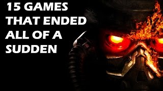 15 ABRUPT Video Game Endings You Couldnt See Coming [upl. by Ardek]