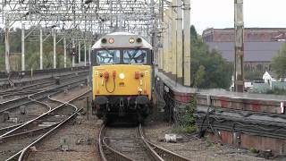 Class 50 50008 Thunderer and 50015 Valiant ELR to SVR at Stockport Tue 02102018 [upl. by Mharba77]