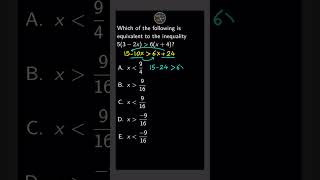 ACT Math  Solving Inequalities [upl. by Eyllom985]