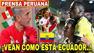 🇵🇪 quotPrensa Peruana HABLA del FUTBOL ECUATORIANOquot 🇪🇨 ECUADOR NOS HA SACADO LARGA VENTAJA [upl. by Vikky]