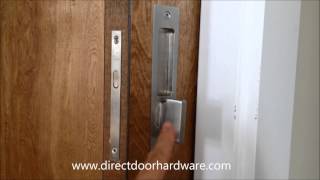 Linnea PL160 Privacy Pocket Door Lock with ADA Turnpiece [upl. by Aryek]