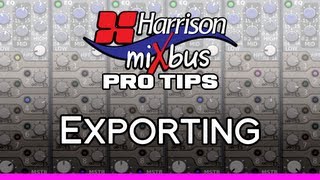 Pro Tips  Exporting Audio From Mixbus v2 [upl. by Asital]