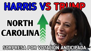 ¡ÚLTIMAS NOTICIAS VOTACIÓN ANTICIPADA Harris vs Trump 2024 Carolina del Norte [upl. by Segal]