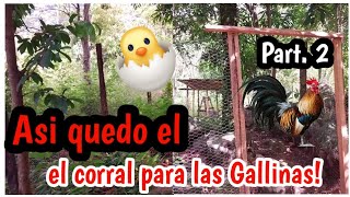 Como hacer un corral para gallinas con malla [upl. by Ahsyak550]