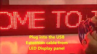 How to program LED Running message board using powerled with TFS5U controller  LED Display Malaysia [upl. by Hospers]