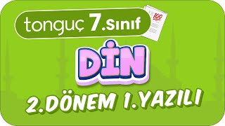 7Sınıf Din 2Dönem 1Yazılıya Hazırlık 📑 2024 [upl. by Reinald]