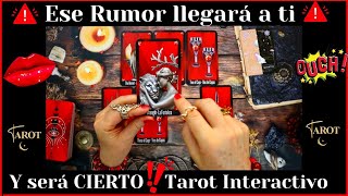 ⚠️UN RUMOR ⚠️ACERCA DE TU PERSONA ESPECIAL LLEGARA A TI Y SERA VERDAD❗ ❗❤️TAROT INTERACTIVO❤️AMOR❤️ [upl. by Seel]