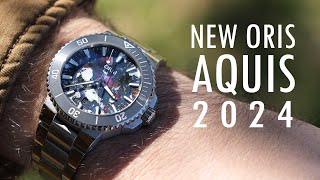 Hands on with the NEW 2024 Oris Aquis Upcycle [upl. by Lahcsap]