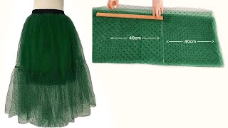 How To Make A Dior Tulle Skirt ✅ Easy amp Simple for Beginners [upl. by Bellda]