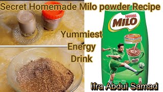 Secret Homemade Milo powder Recipe [upl. by Belmonte]