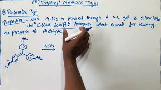 Rosaniline dye synthesis amp properties bsc 3rd year [upl. by Rayle]