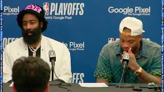 James Harden amp PJ Tucker on Game 4 win FULL Postgame Interview 🎤 [upl. by Greenleaf414]