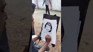 Live Caricature drawing Cochin shipyard childrens fest 2024 [upl. by Amhsirak993]