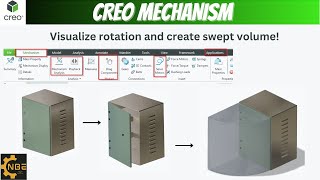 Creo Mechanism tutorial  Motion Envelope  Motion Analysis  Servo Motor [upl. by Nahtnaoj]