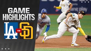 Dodgers vs Padres Game Highlights 32024  MLB Highlights [upl. by Stephenson]