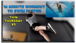 Workout at home for swimmers Core Follow along Thin Thursday 3 [upl. by Bohaty587]