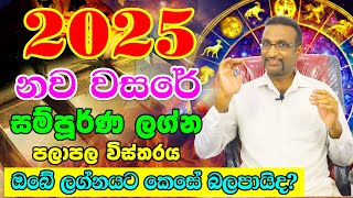 2025 Astrolory Horoscope  Calander 2025  Lagna Palapala 2025  ලග්න පලාපල 2025  Virajith Bandara [upl. by Danae749]