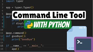 The Best way to build a Python command line tool  Python Typer Tutorial [upl. by Ronyam6]