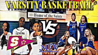 🏀🏀 Severn vs St Mary’s  Girls Varsity Basketball Highlights MarylandHighSchoolSportsmp8xp [upl. by Nodle414]