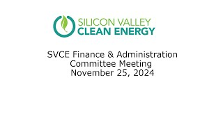 SVCE Finance and Administration Meeting November 25 2024 [upl. by Becca]