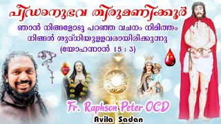 പീഡാനുഭവ തിരുമണിക്കൂർ 24102024  Fr Raphson Peter OCD Avila Palli Karaparambu Edoor Iritty Kannur [upl. by Thay]