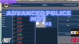 QBESX  ADVANCED POLICE MDT SCRIPT  FiveM 2025  GTA V [upl. by Norval]