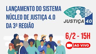 Lançamento do Sistema Núcleo de Justiça 40 da Justiça Federal da 3ª Região [upl. by Elleinnod571]