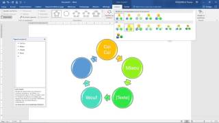 Créer un SMARTART Cours OFFICE 365  Schémas organigrammes graphiques [upl. by Roberson]