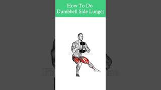 How To Do Dumbbell Side Lunges Correctly Lateral Lunge [upl. by Ehud]