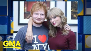 Ed Sheeran drops ‘The Joker and the Queen’ remix with Taylor Swift l GMA [upl. by Einahteb]