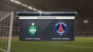 AS SaintEtienne  Paris SG PES 2013  Ligue 1 20122013 29ème Journée  CPU Vs CPU [upl. by Negiam969]