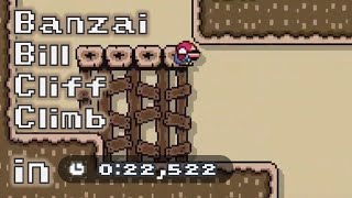 Ninji Speedrun 5 Banzai Bill Cliff Climb in 22522 WR [upl. by Avaria185]