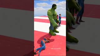 Spider man Vs Superheros Racing Competition  shorts [upl. by Ecila]