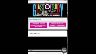 The Refreshinator in the Glastonbury tickets resale FULL video 10 seconds onto site [upl. by Anieral]