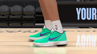 NBA 2K24 Next Gen Shoe Creator  Nike Kobe 6 PE quotDeMar DeRozanquot [upl. by Ientruoc]