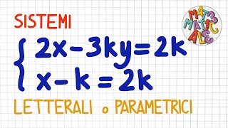 SISTEMI letterali o parametrici  SL80 [upl. by Sidnala124]