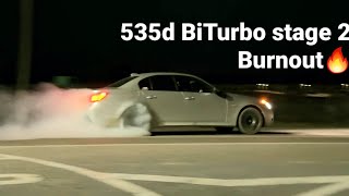 BMW E60 535D 370hp Burnout [upl. by Aynna]