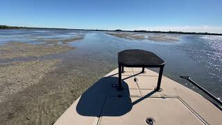 Running the ditches on low tide in the Sabine skiff  Tampa Fly Guides [upl. by Leyes67]