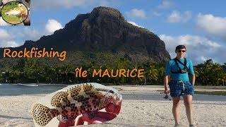 ROCKFISHING in MAURITIUS  île MAURICE [upl. by Ahsiekram]