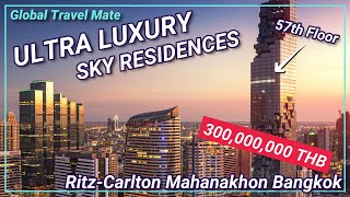 57th Floor BANGKOK RitzCarlton Mahanakhon Sky Residences Ultra Luxury Condo Bangkok Billionare Home [upl. by Monetta237]