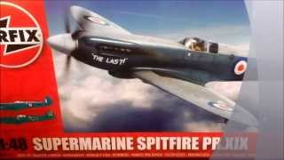 Review Of Airfix Supermarine Spitfire PR XIX 148 New tooling  Kit suplied by Airfix [upl. by Cira]