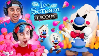 ICE SCREAM TYCOON We Work in Rods Factory Making Ice Cream for MONEY [upl. by Longo]