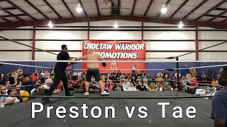 Choctaw Warrior Promotions 4 Preston vs Tae [upl. by Nuaj308]