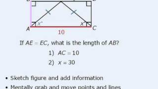 GMAT Prep  Data Sufficiency Lesson 9  Geometry Questions [upl. by Ahsert]