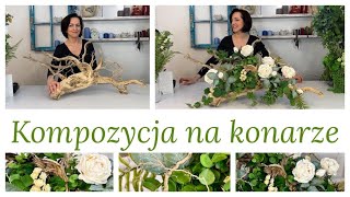 STROIK NA KORZENIU  DEKORACJA NA KONARZE  GRAVE DECORATIONS [upl. by Neersin]