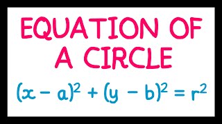 Equation of a Circle [upl. by Taveda]