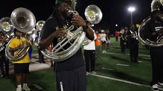 Famu Marching 100 Lower Brass Director ripping the woodwind part on Purple Carnival [upl. by Aleyam]