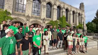 F15 sings Northwestern Alma Mater at Deering Library [upl. by Adair584]