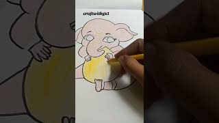 amche papa ni ganpati anlayganpati viralganesh painting colors tending youtubeshorts [upl. by Ettennaj]